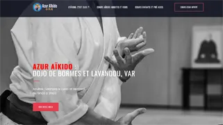 Azur Aikido - Site vitrine pour club d'aïkido